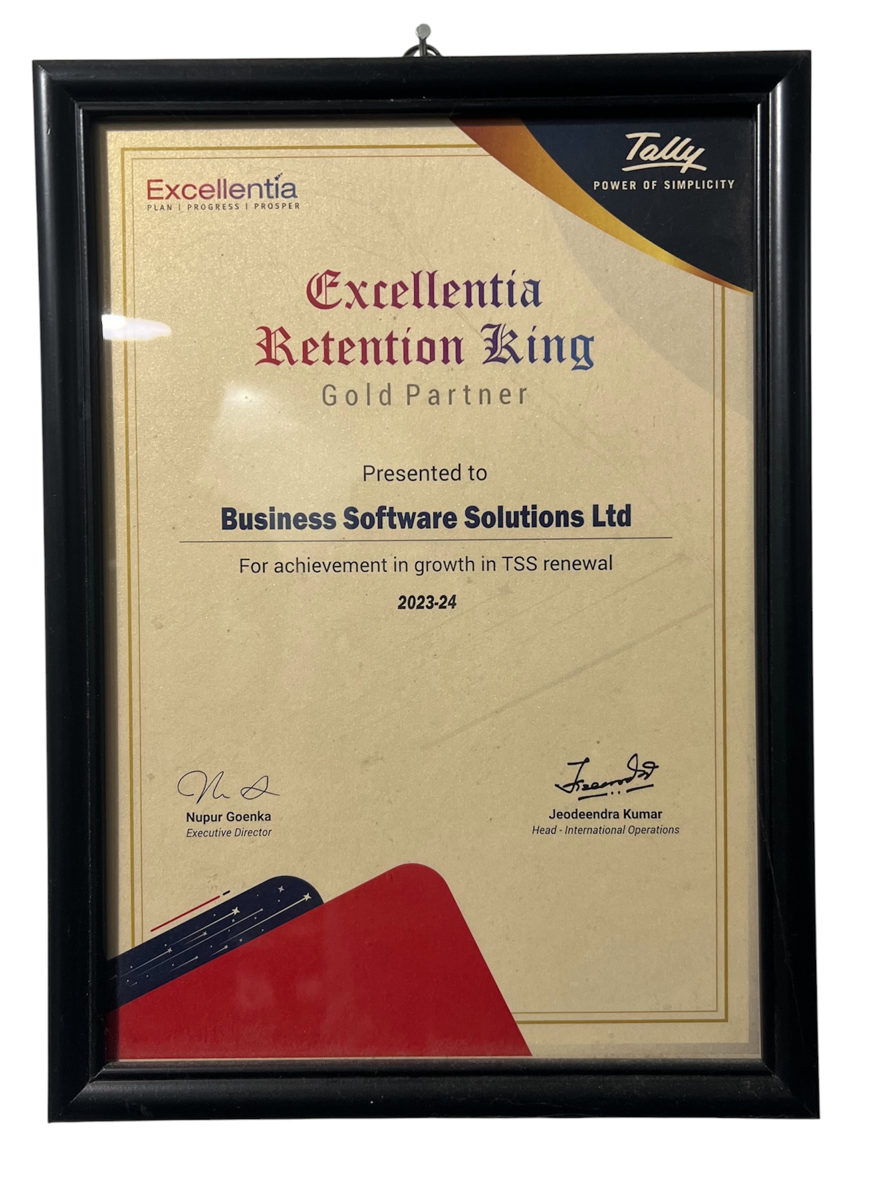 Excellentia Retention King Gold Partner 2023-24