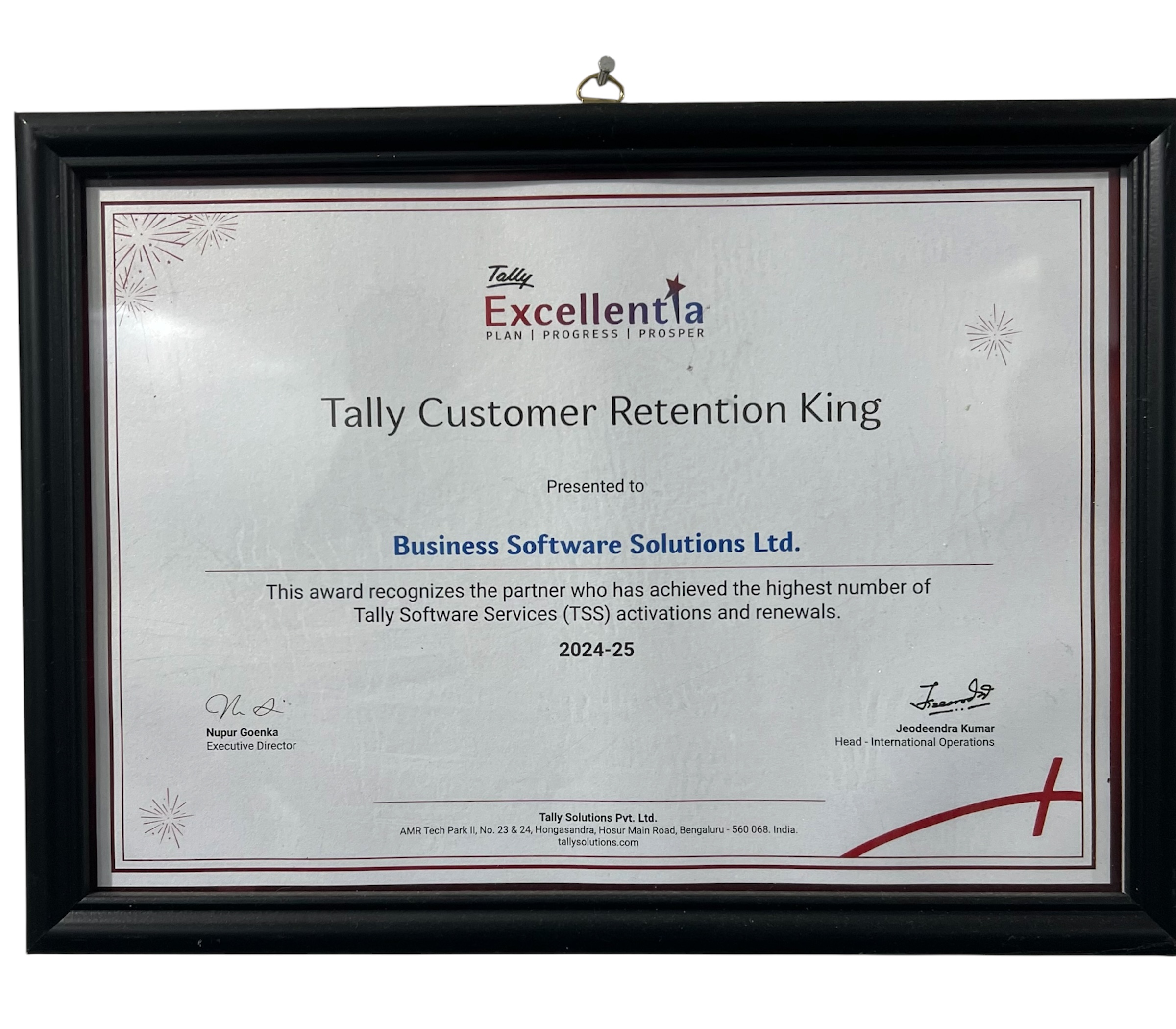 Tally Customer Retention King 2024-25